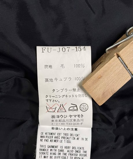 2003AW yohji yamamoto femme スナップボタンジャケット（FU-J07-154）
