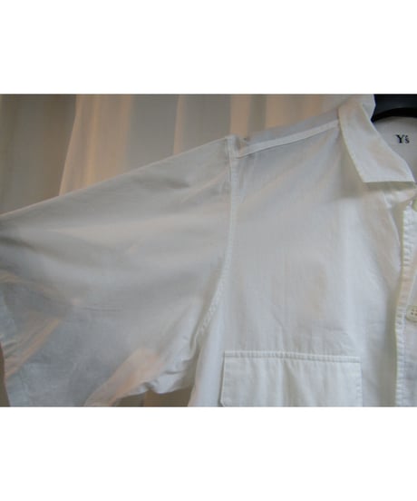 Y's yohji yamamoto フラップポケットデザイン 半袖シャツ YD-B24-065