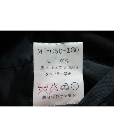 90’s 赤タグ Y's for men yohji yamamoto vintage 三つ釦 シンプルロングコート（MI-C50-130）