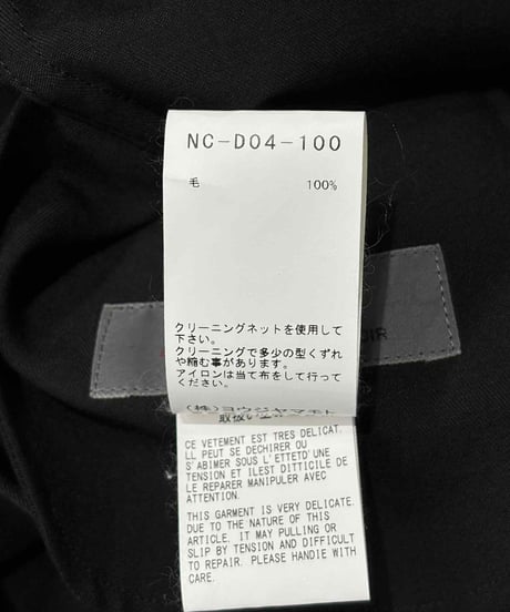 yohji yamamoto +NOIR デザインシャツワンピース（NC-D04-100）