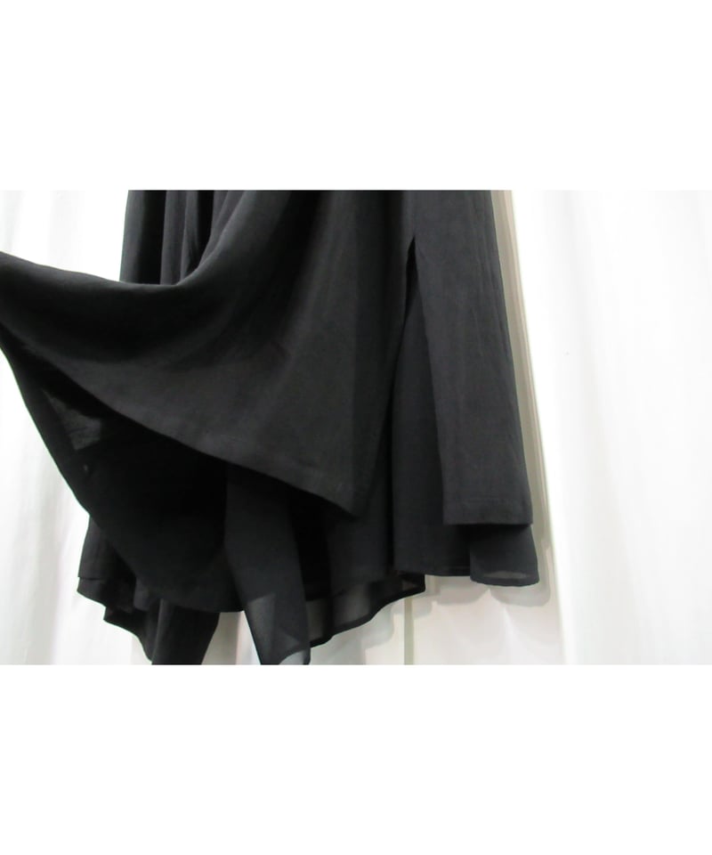 Y's yohji yamamoto レイヤードデザイン アシメトリーサルエル