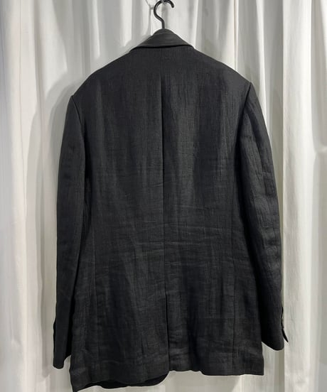 2023SS yohji yamamoto pour homme タブクロージャーピークレザージャケット（HZ-J19-804）