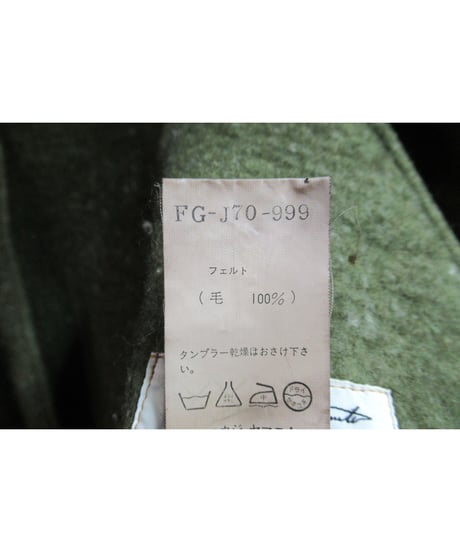 96aw yohji yamamoto femme vintage ミリタリー 製品染めデザインジャケット FG-J70-999