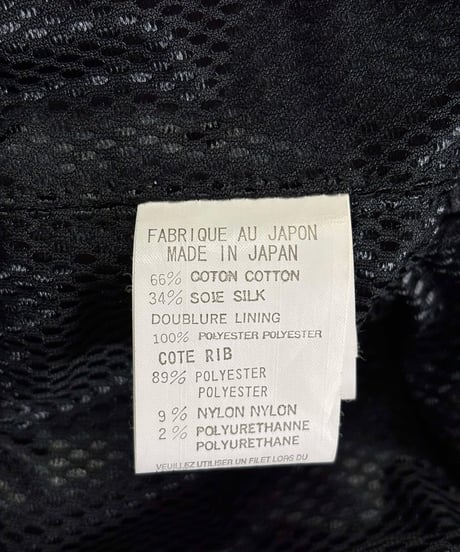 2008SS yohji yamamoto femme ダブルジップショートブルゾン（FM-J32-037）