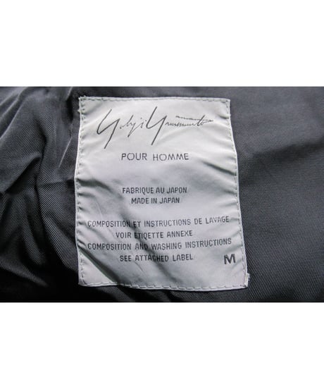 97aw yohji yamamoto pour homme vintage 蝋人形期 デザインロングジャケット（HI-J37-103）
