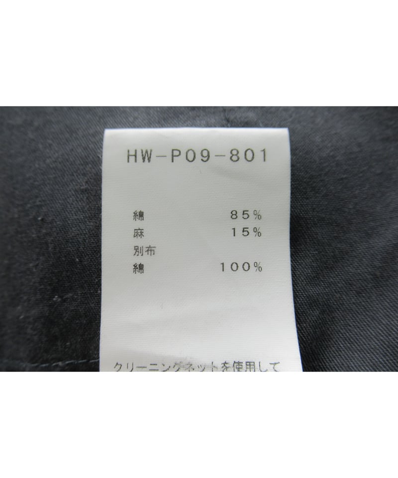 18ss yohji yamamoto pour homme バイカラー バルーンパンツ（HW