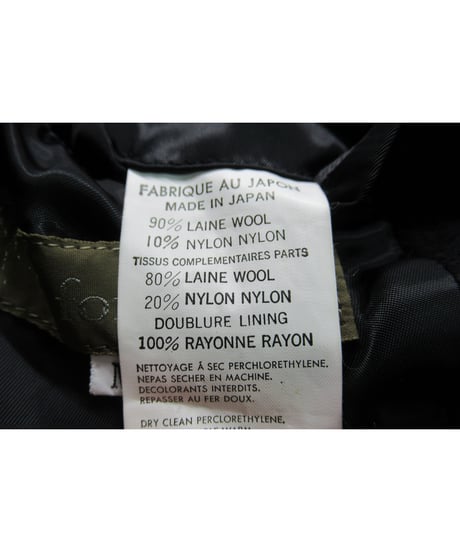 90’s Y’s for men yohji yamamoto pour homme vintage 襟リブニット切替えデザイン ロングコート （MG-C04-119）