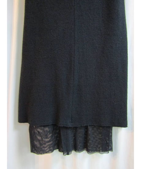 MICHIKO by Y's yohji yamamoto ニットレイヤードロングスカート YK-S30-123