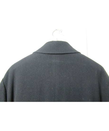 99aw yohji yamamoto pour homme vintage フラップポケットデザイン ステンカラーロングコート（HN-C10-140）