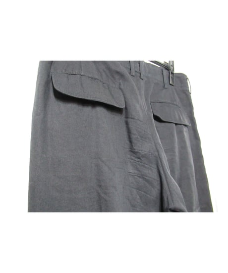 09ss yohji yamamoto pour homme バックフラップポケットデザイン テーパードパンツ（HV-P23-301）