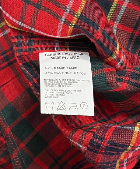 Y's for men yohji yamamoto チェックシャツ（MZ-B08-217）