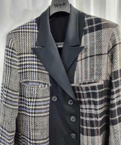 2020aw yohji yamamoto pour homme アシンメトリーリバーシブルロングジャケット (HR-J17-874)