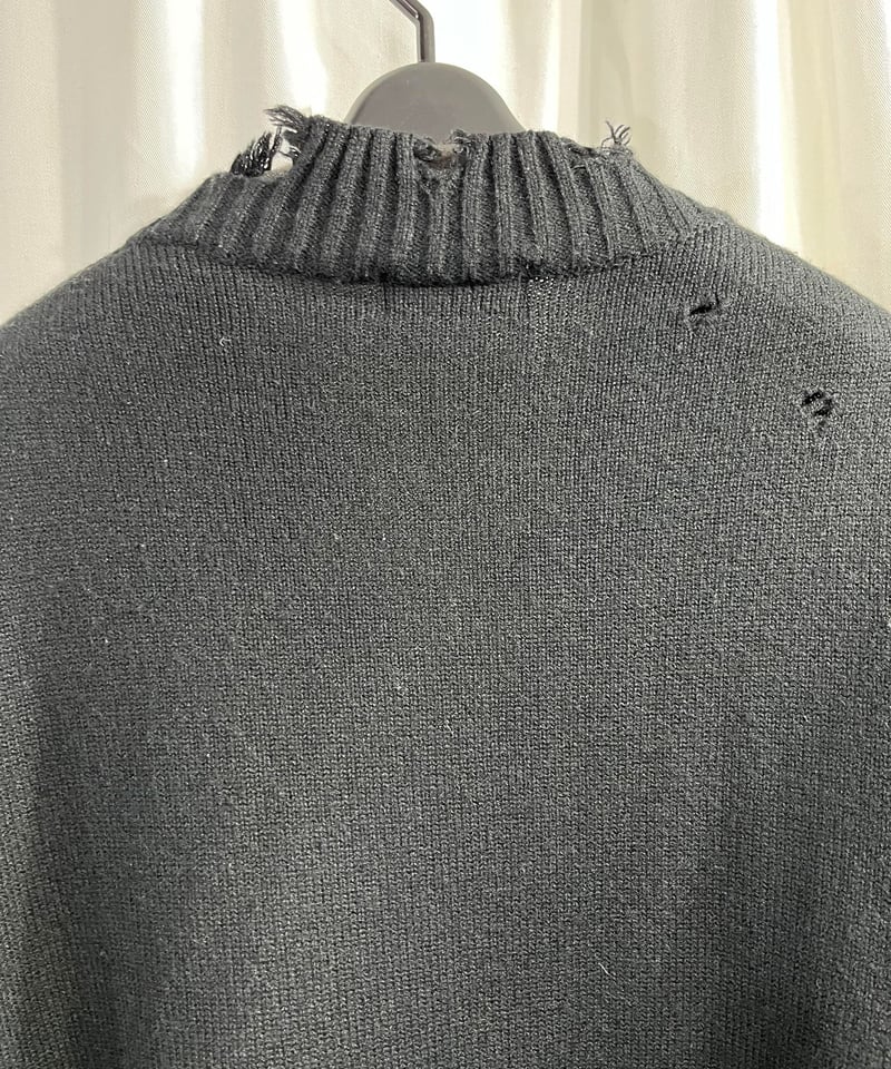 S'YTE yohji yamamoto ダメージ加工 Ⅴネックセーター(UM-K48 S'YTE yohji yamamoto ダメージ加工 Ⅴネックセーター(UM-K48