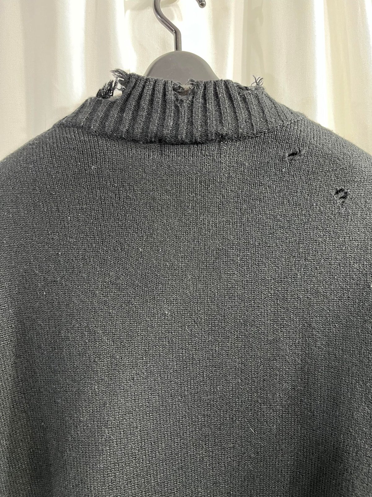 S'YTE yohji yamamoto ダメージ加工 Ⅴネックセーター(UM-K48 S'YTE yohji yamamoto ダメージ加工 Ⅴネックセーター(UM-K48