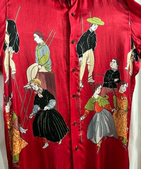 SAMPLE yohji yamamoto pour homme 鹿鳴館ブラウス（HG-B97-233）
