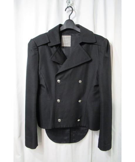 06aw yohji yamamoto femme ステッチ 燕尾デザイン ダブルジャケット（FB-J28-110）