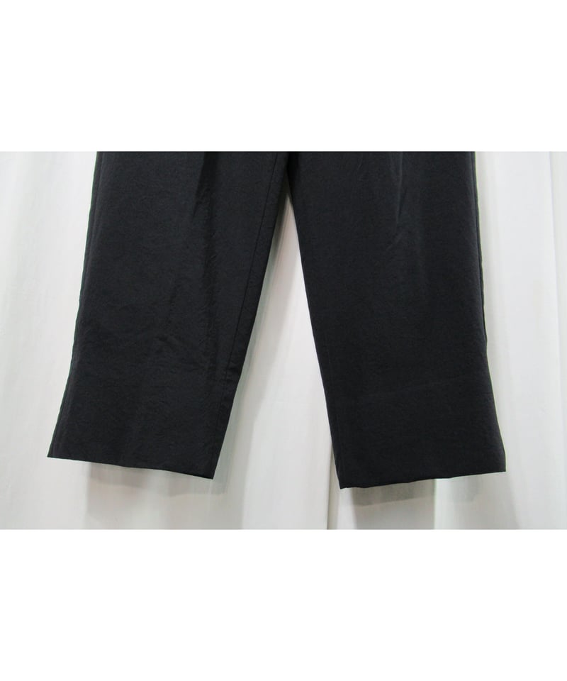 【ほぼ未使用】monkey time　ツイル ボンデージパンツ　L　ブラック 90's Y's for men yohji yamamoto vintage 2タック シン