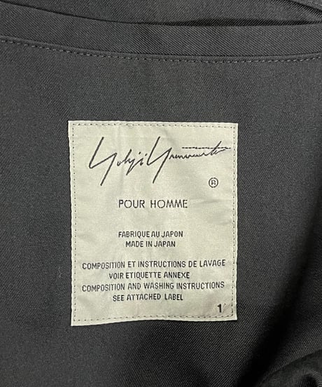 2020AW yohji yamamoto pour homme デザインコート（HR-B32-100）