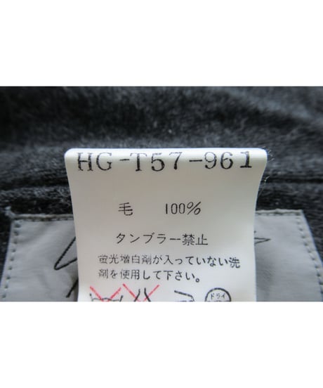 96aw yohji yamamoto pour homme vintage 脱色期 グレー ロングワンピース（HG-T57-961）