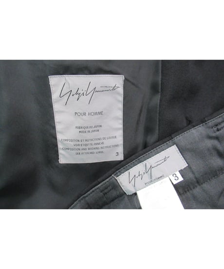 難あり 01ss yohji yamamoto pour homme ファスナーホールデザインセットアップ HX-Y45-100