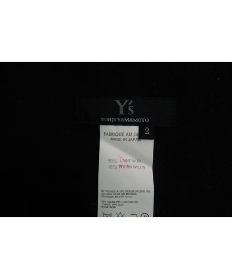 Y's yohji yamamoto ステッチデザインエプロンワンピース YR-D04-194