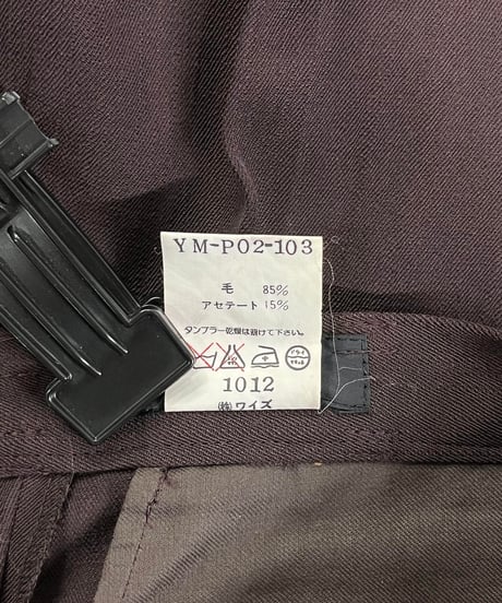 Y's yohji yamamoto １タック パンツ（YM-P02-103）