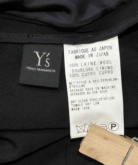 Y's yohji yamamoto スナップボタンジャケット（YV-J07-100）