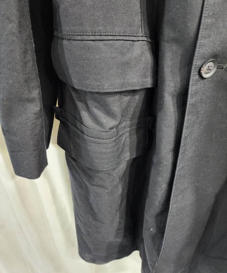 2019ss yohji yamamoto pour homme 黒 ドクタージャケット (HH-J03-040)