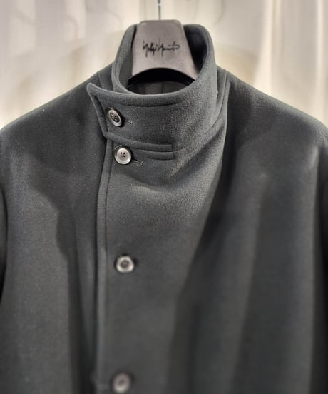 2019aw yohji yamamoto pour homme 黒 デザインコート (HC-C10-90)