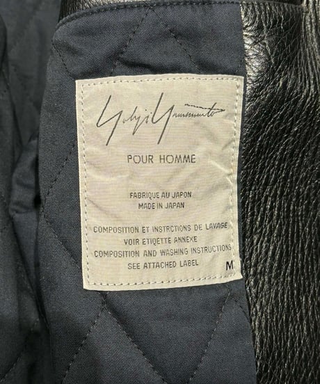 1991aw 6.1THE MEN  yohji yamamoto pour homme  vintage ブリッジバルドーレザーブルゾン（H-Y-227xxx）