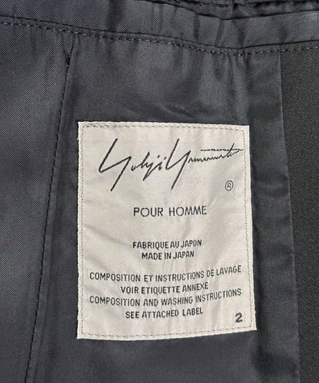 2020AW yohji yamamoto pour homme 2002SS復刻 バック女性刺繡ロングジャケット（HR-J73-506）