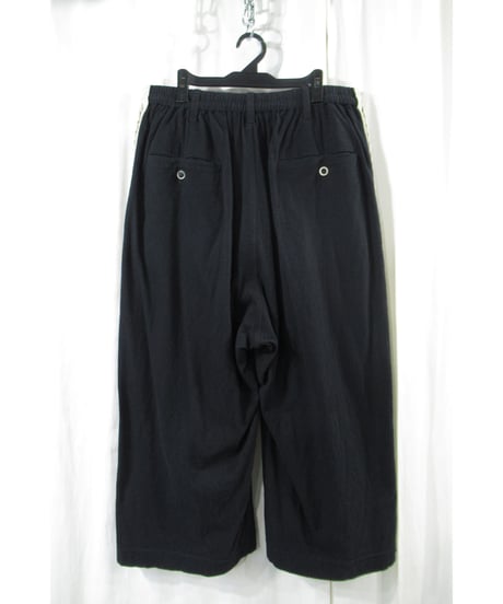17ss yohji yamamoto pour homme サイドデザイン クロップドワイドパンツ（HD-T01-082）