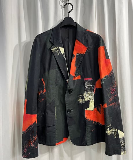 2016SS yohji yamamoto pour homme 朝倉優佳 ペイントジャケット（HO-J41-035）