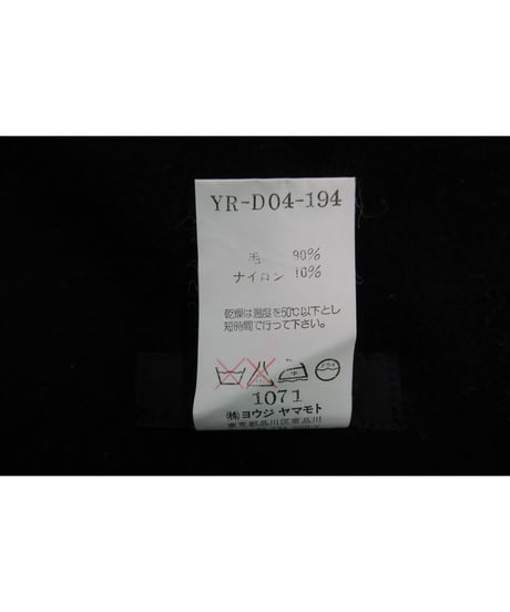 Y's yohji yamamoto ステッチデザインエプロンワンピース YR-D04-194
