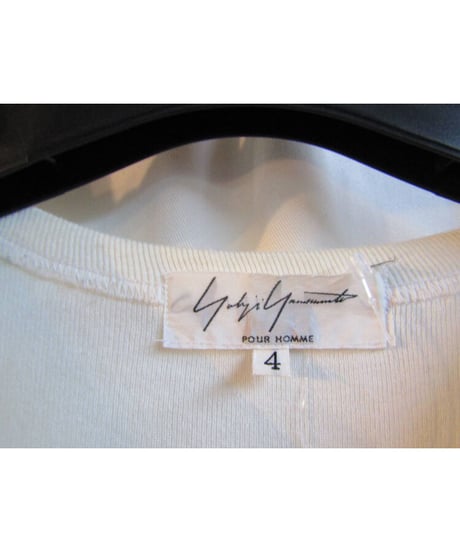 04ss yohji yamamoto pour homme シンプル丸首カットソー HZ-T62-064