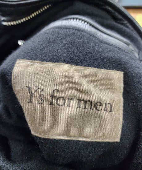 Y's for men  yohji yamamoto 黒 レザーブルゾン （MU-Y03-726）