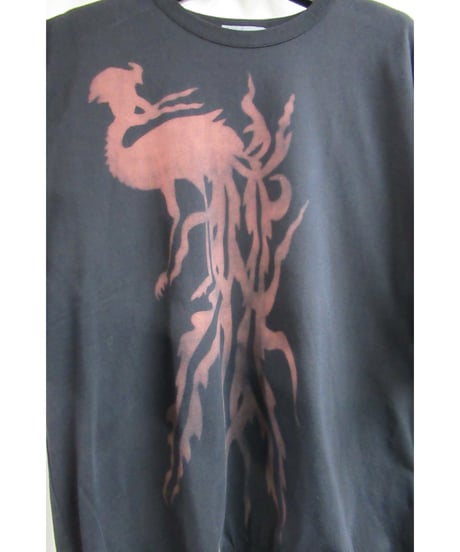 04ss yohji yamamoto pour homme 抜染 デザインカットソー HZ-T68-069