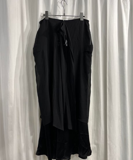 2004SS yohji yamamot +NOIR シルクロングスカート（NZ-S16-814）