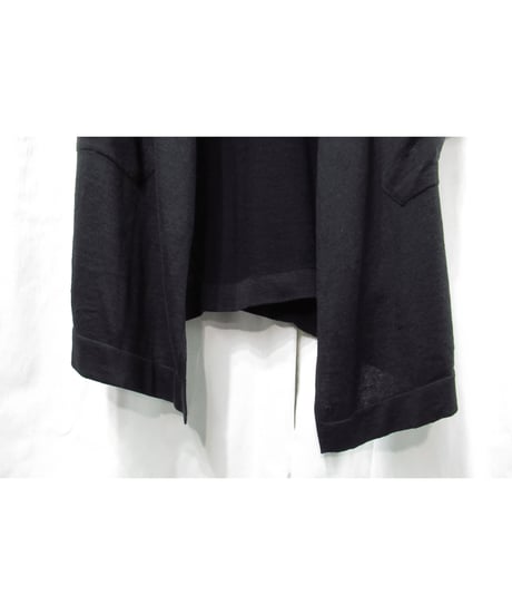 Y’s yohji yamamoto  ボタンレス パチポケットデザイン ロングカーディガン（YH-K61-084）
