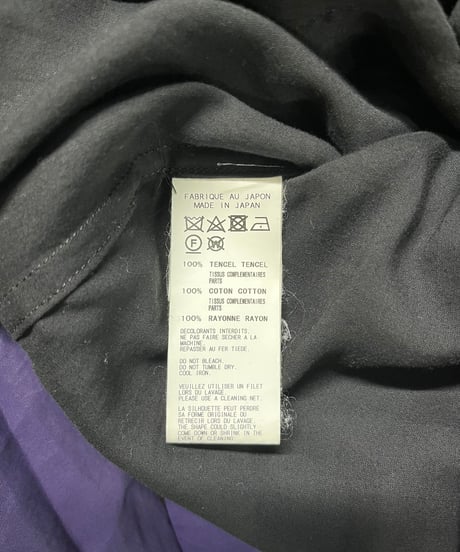 2019SS yohji yamamoto pour homme デザインブラウス（HH-B43-814）