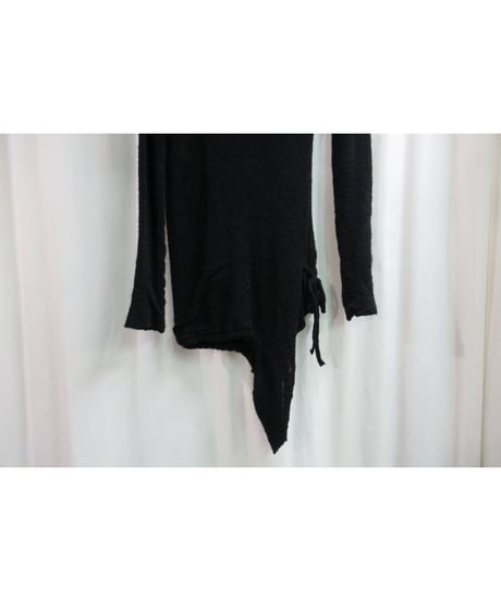 Y's yohji yamamoto 黒 裾デザインニット YU-T76-978