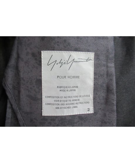 14ss yohji yamamoto pour homme  黒 レイヤードデザインジャケット HG-J19-802