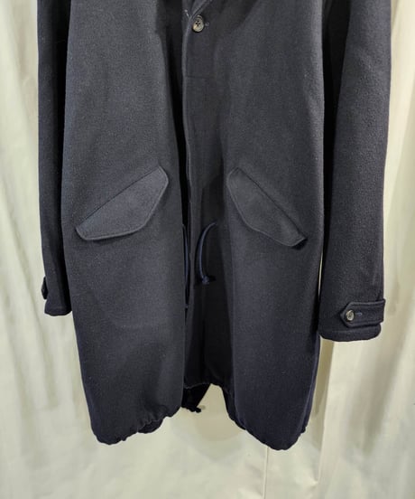 1980's yohji yamamoto pour homme 丸文字 紺 モッズコート  （Y-C2）