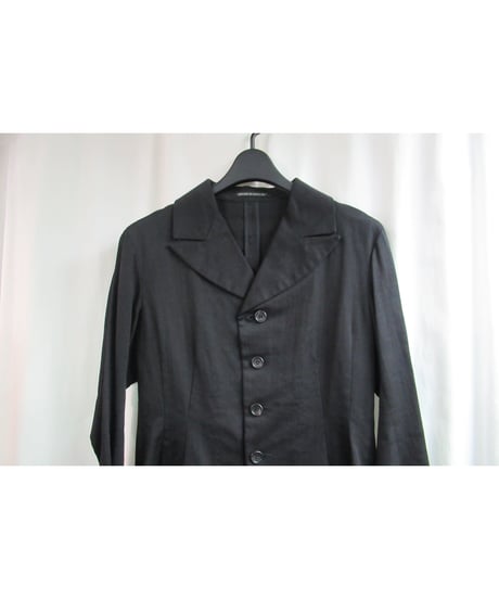 Y's yohji yamamoto 黒 コットンデザイン燕尾ジャケット YE-J01-025