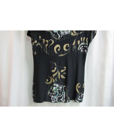 95ss yohji yamamoto femme vintage 花プリントカットソー FB-T13-235