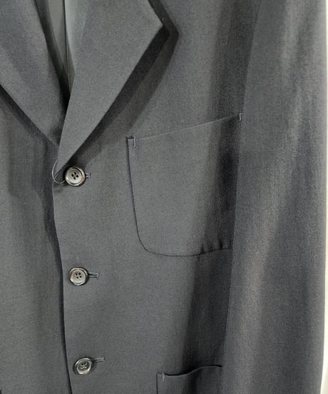 2018AW Y's for men yohji yamamoto 黒 3釦 デザインジャケット (MV-J10-116)