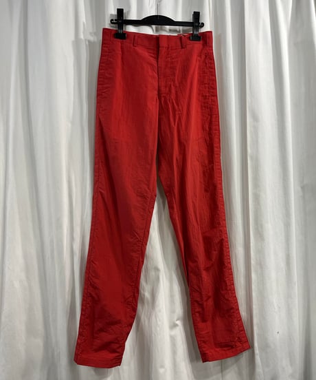 Y’s for men yohji yamamoto 赤 脇テープ シンプルテーパードパンツ （MD-P06-601）