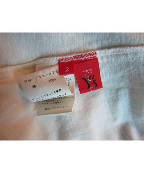 Y's Red Lebel yohji yamamoto ベスト風ノースリーブシャツカットソー RM-T62-078