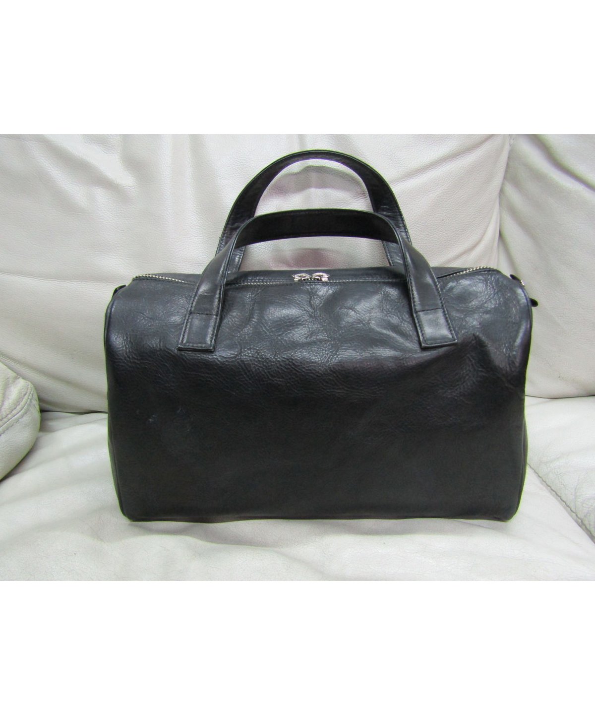 ヨウジヤマモトY's黒ファーハンドバッグ ボストンバッグ