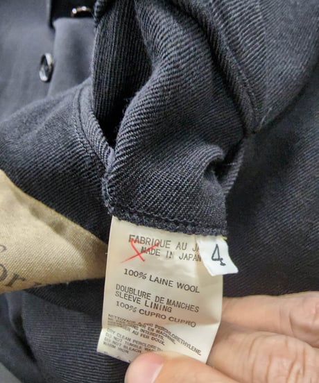 Y's for men  黒 ベルト付き ロングコート （MU-C01-101）